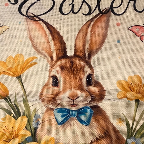 Easter Bunny Garden flag - Picture 2 of 7